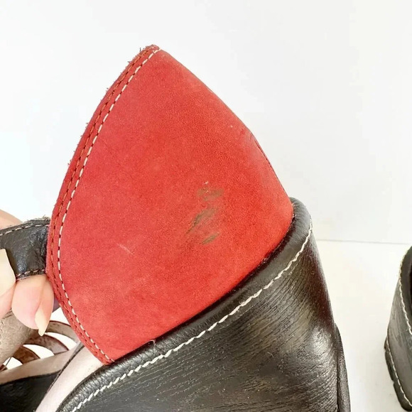 JAMBU Size 7 Red‎ Suede Mary Jane Sandal - Picture 4 of 7